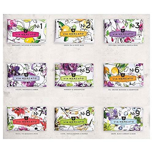 Via Mercato Via Mercato Italian Soap Bar (200 g), No. 4 - Violets, Magnolia & Amber