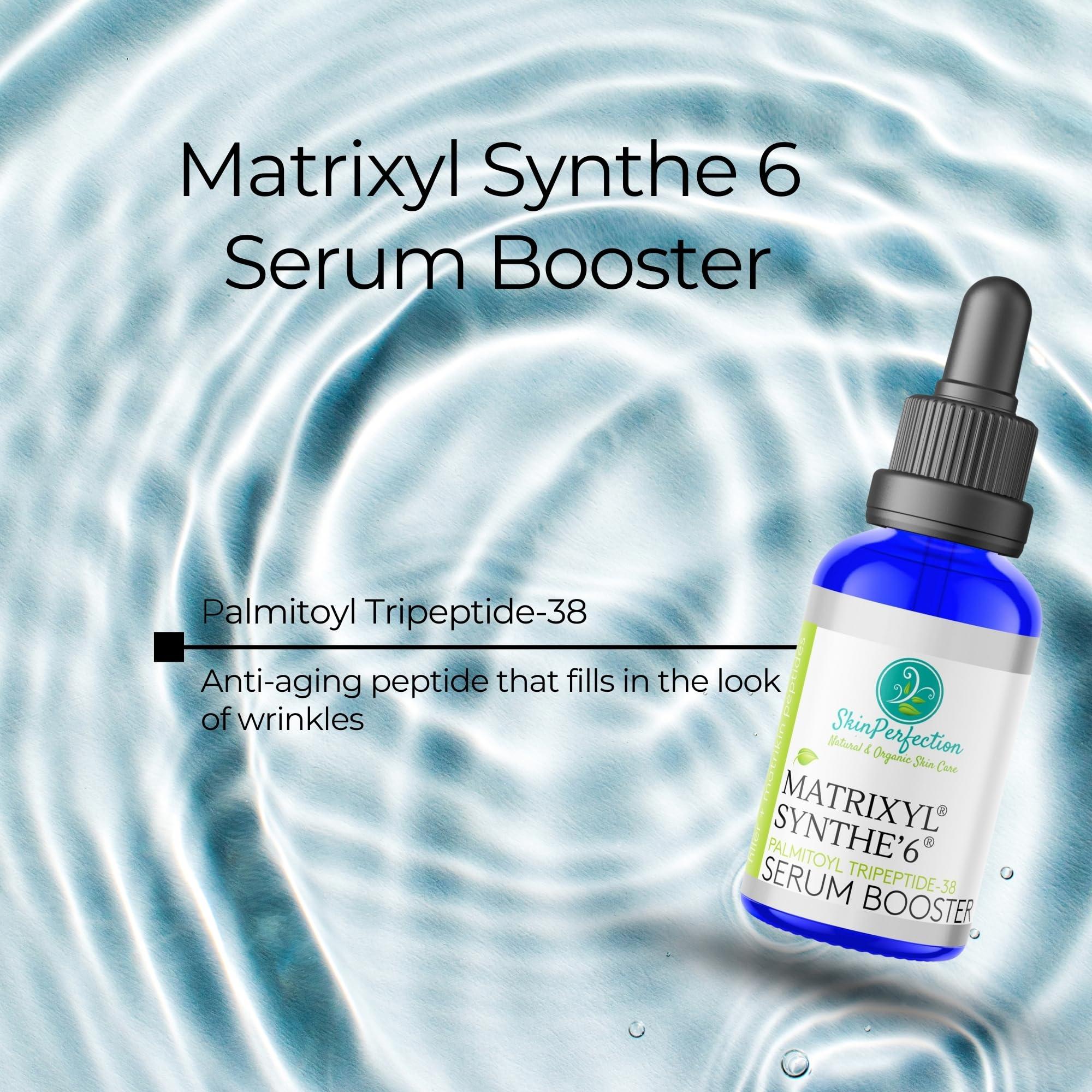 Skin Perfection Skin Perfection Matrixyl Synthe 6 Palmitoyl Tetrapeptide 38 DIY Anti-Aging Serum Youth Boost Wrinkle Filler Crow's Feet Laugh Lines on Forehead S-6 6000 Skin Perfection .5 oz, 300 drops