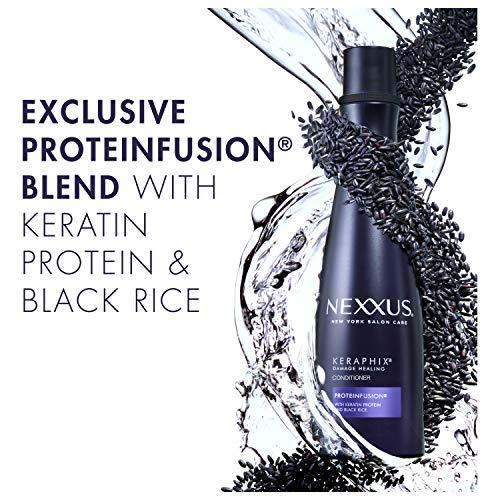Nexxus Nexxus Keraphix Conditioner for Damaged Hair Keraphix with ProteinFusion Silicone-Free With Keratin Protein and Black Rice 13.5 oz