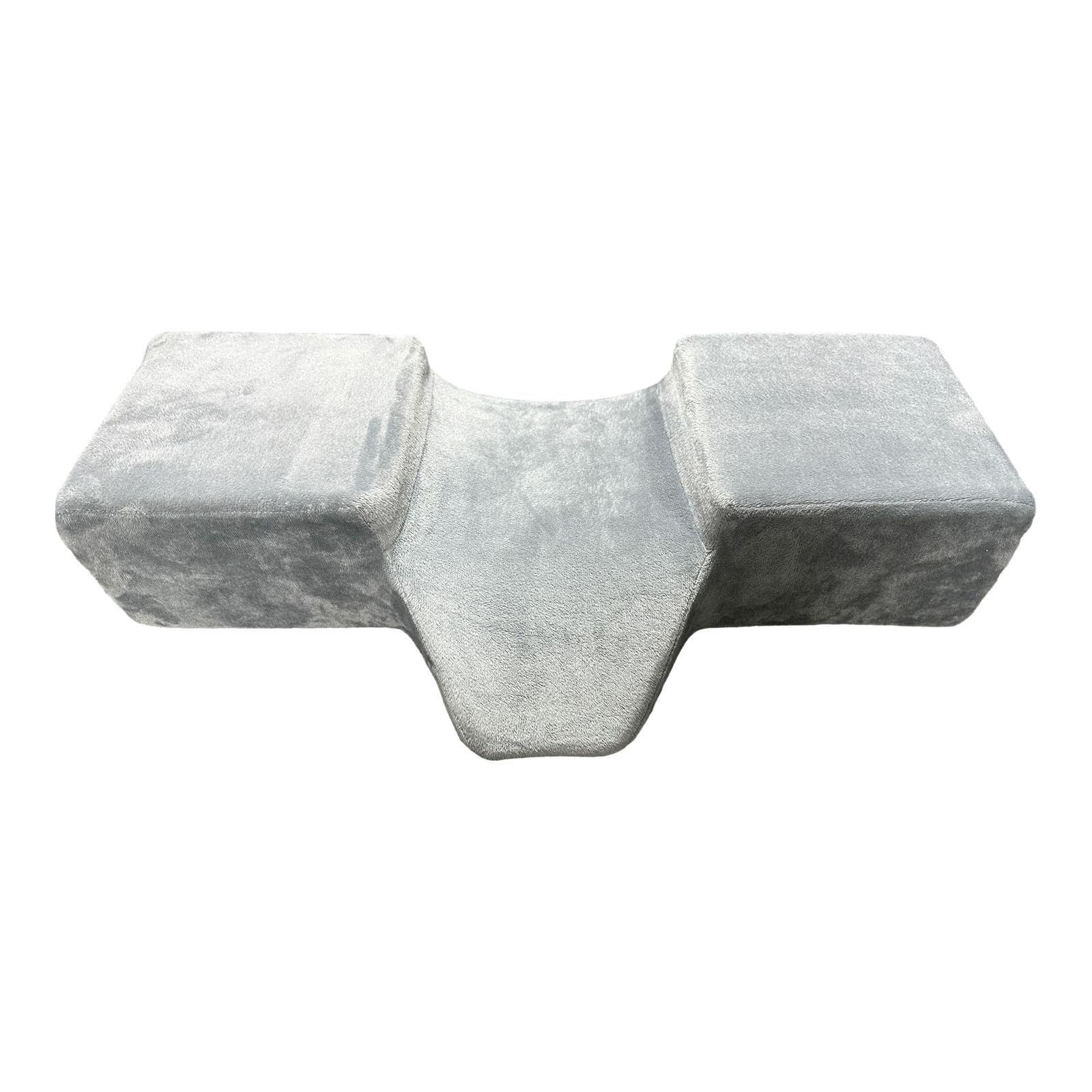 NinthAvenue Basics NinthAvenue Basics Lash Pillow Memory Foam Neck Pillow Professional for Lash Extension Soft Ergonomic Curve Neck Pillow Salon Pillow for Beauty, Gray