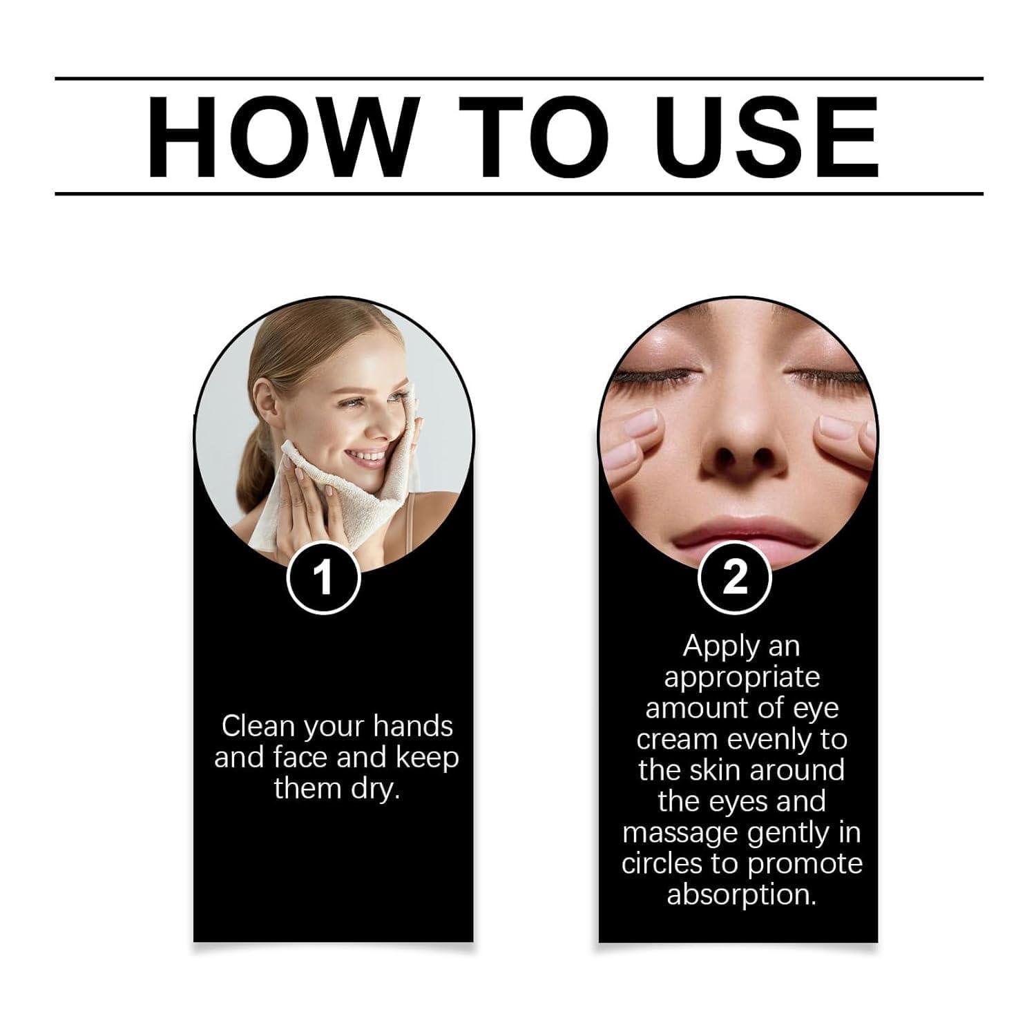 Kubot Harvey Ross Instant Lift Eye Cream, Harvey Ross effective Instant Eye Lift, Multi Action Firming Under Eye Cream, Under Eye Cream for Puffy Eye Bags Fine Lines, Specializes in Lifting The Eye Area