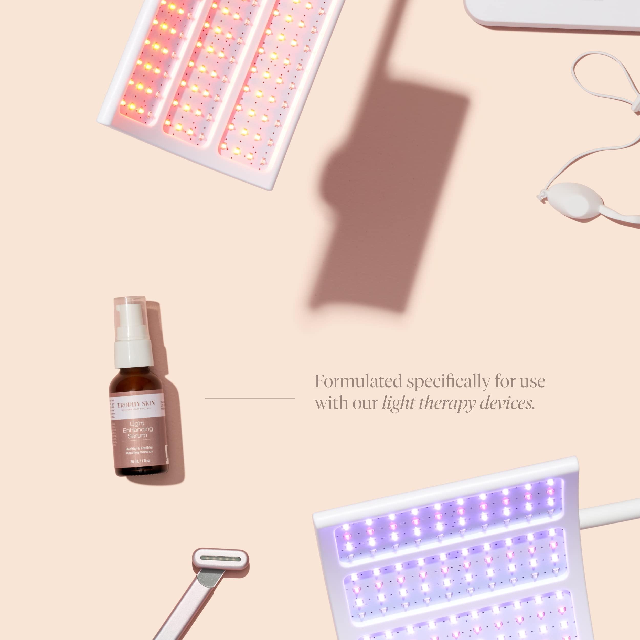 Trophy Skin Trophy Skin Light Enhancing Serum - Antioxidant Serum for Red Light Therapy and Home Spa Treatment - Anti-Aging Face Moisturizer for Women - 10mL