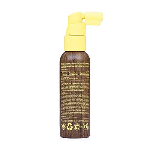 Sun Bum Sun Bum Original SPF 30 Sunscreen Scalp and Hair Mist I Vegan and Hawaii 104 Reef Act Compliant (Octinoxate Oxybenzone Free) I Broad Spectrum UVA/UVB Sunscreen Spray with Vitamin E I 2 OZ