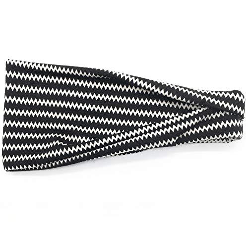 Bohend Bohend Boho Headband Wide Flower Boho Bandeau Headwear Travel Stretchy Cotton Elastic Yoga Athletic Hair Accessories for Women and Girls (C)