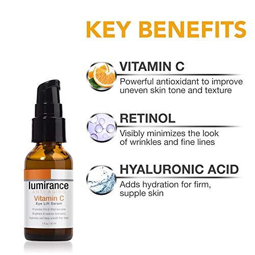 Lumirance Lumirance Vitamin C Eye Lift Serum, Minimizes the Look of Wrinkles and Crows Feet, Helps with Firming and Dark Circles, 30ml/1 fl oz