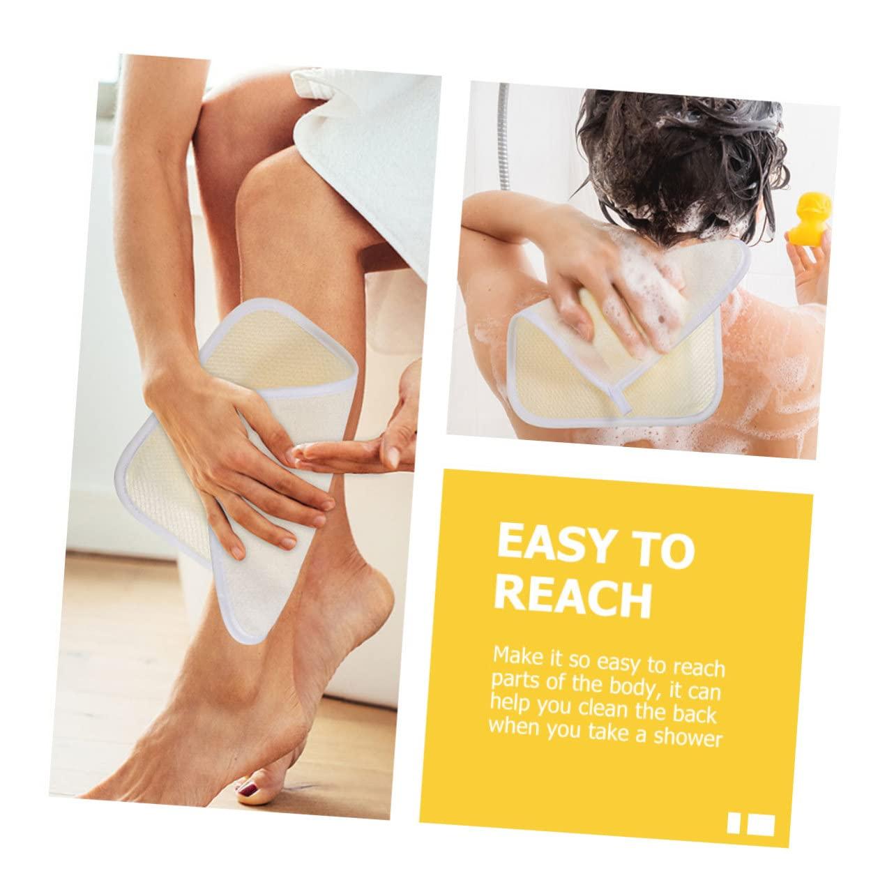 minkissy minkissy 2sets Japanese Towels Bath Exfoliating Massage Back Towel Exfoliating Washcloth Long Body Scrubbing Towels Bathing Towel Bath Scrubbers Soft Sturdy 5pcs*2