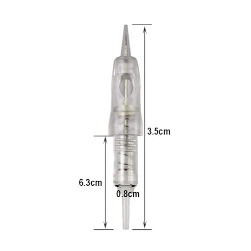 DuBeauty 50pcs/Pack Disposable Microblading Nano Needle Cartridges Permanent Makeup Tattoo Needles for Tattoo Machine for Ombre Powder Eyebrow Lip Beauty (0.18mm1P)