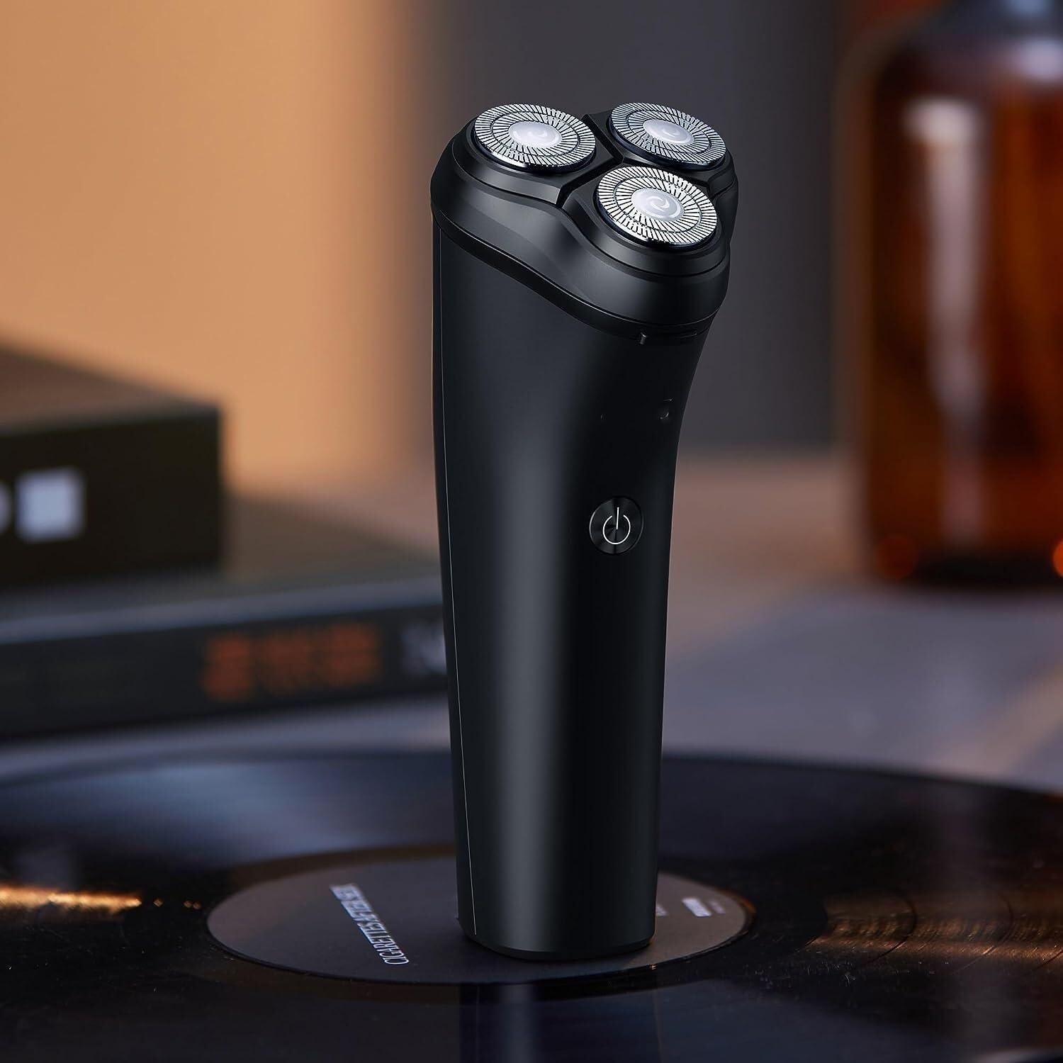 WEedsy WEedsy Electric Shavers for Men, Rechargeable IPX7 Waterproof Electric Shaver Men's Rotary Shavers Electric Shaving Razors with LED Smart Screen