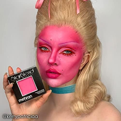 Mehron Mehron Makeup StarBlend Cake Makeup | Wet/Dry Pressed Powder Face Makeup | Powder Foundation | Pink Face Paint & Body Paint 2 oz (56g)