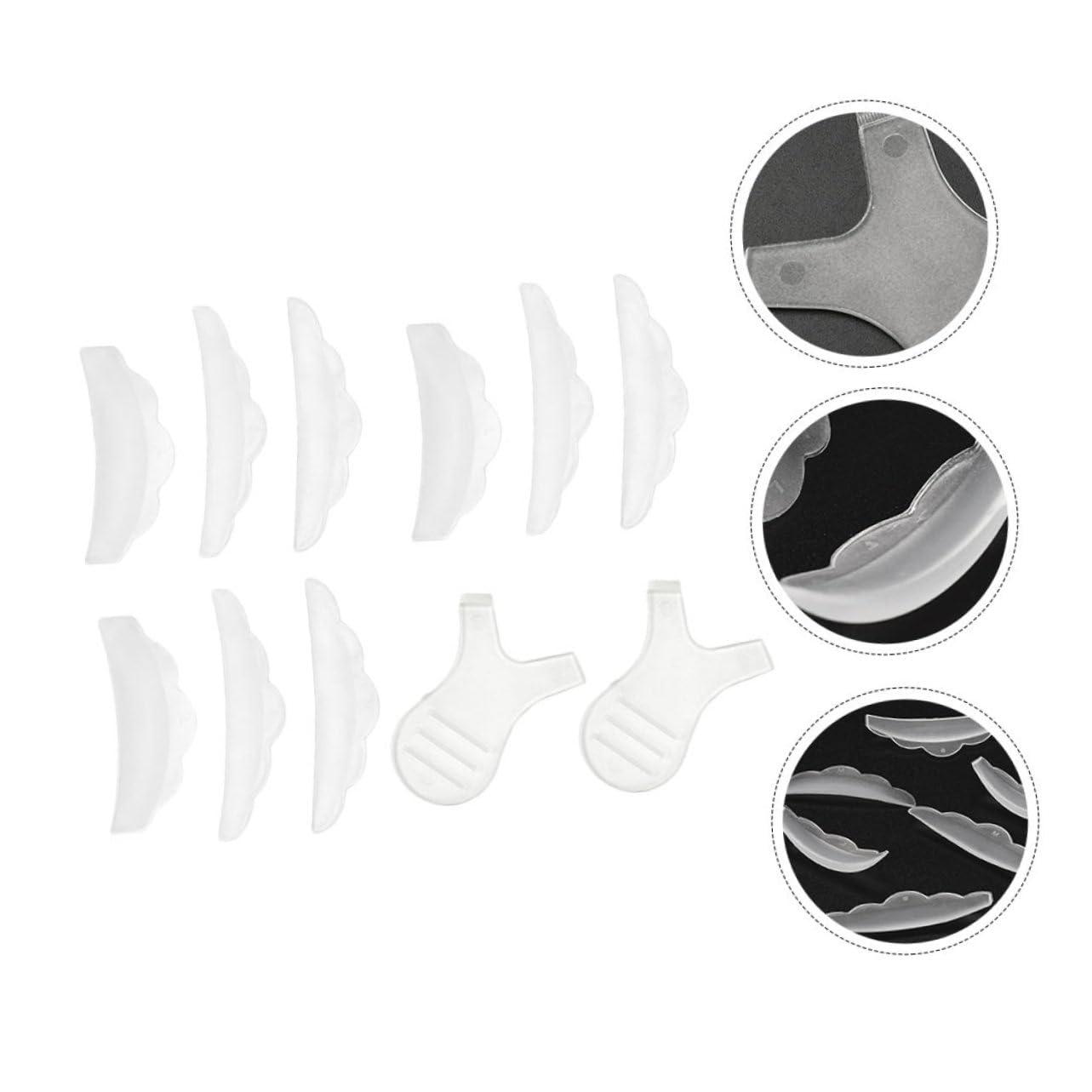 balacoo Balacoo 3 Sets Y-Shaped Mascara Brush Eyelash Extension Kit Eyeliner Stencil Eyelash Curler Eyeliner Protector Tool Kits Mascara Shield Mascara Tool Applicator White