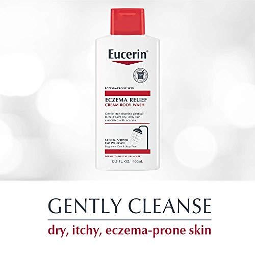 Eucerin Eucerin Eczema Relief Cream Body Wash, Eczema Body Wash with Colloidal Oatmeal, Ceramide-3 and Licorice Root Extract, 13.5 Fl Oz Bottle