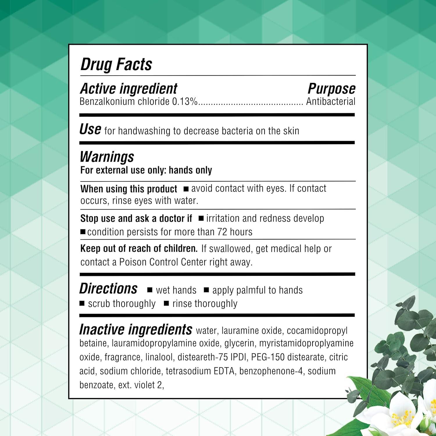 Germ-X Germ-X Antibacterial Hand Soap, Moisturizing Liquid Hand Wash for Kitchen, pH Balanced & Dermatologist Tested, Back to School Supplies, White Tea & Eucalyptus, 12 oz Pump Bottle (Pack of 12)