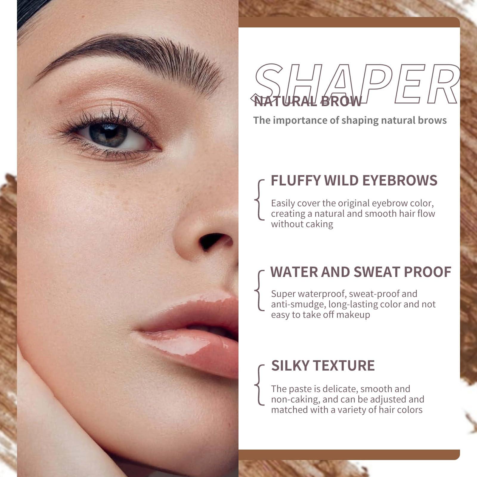 AKARY AKARY Eyebrow Gel Waterproof Grey Tinted Eyebrow Mascara, Natural Thickening Brow Shaper Instant Wild Eyebrow Shaping Makeup Gel, Long Lasting Volumizing Quickly Fixing Eyebrow Makeup, 03 Natural Grey