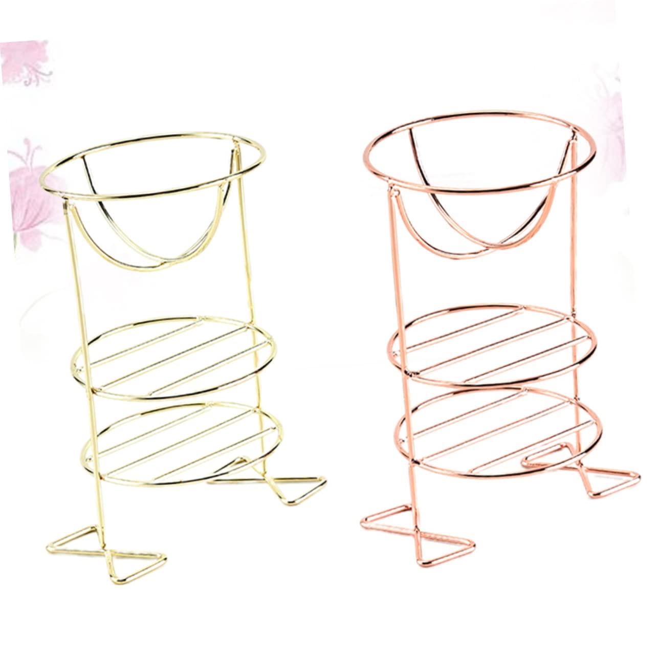 CANIGHT CANIGHT Powder Puff Organizer Set Makeup Powder Puff Stand Cup Tray and Rack Storage for Beauty Tools