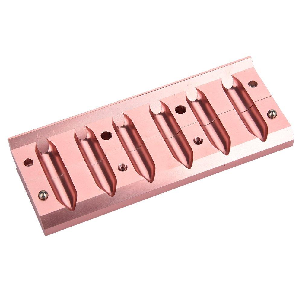 JoyGlow DIY Lipstick Maker Mold, Lip Balm Make Tool Kit Set (6-Hole Lipstick Mold)