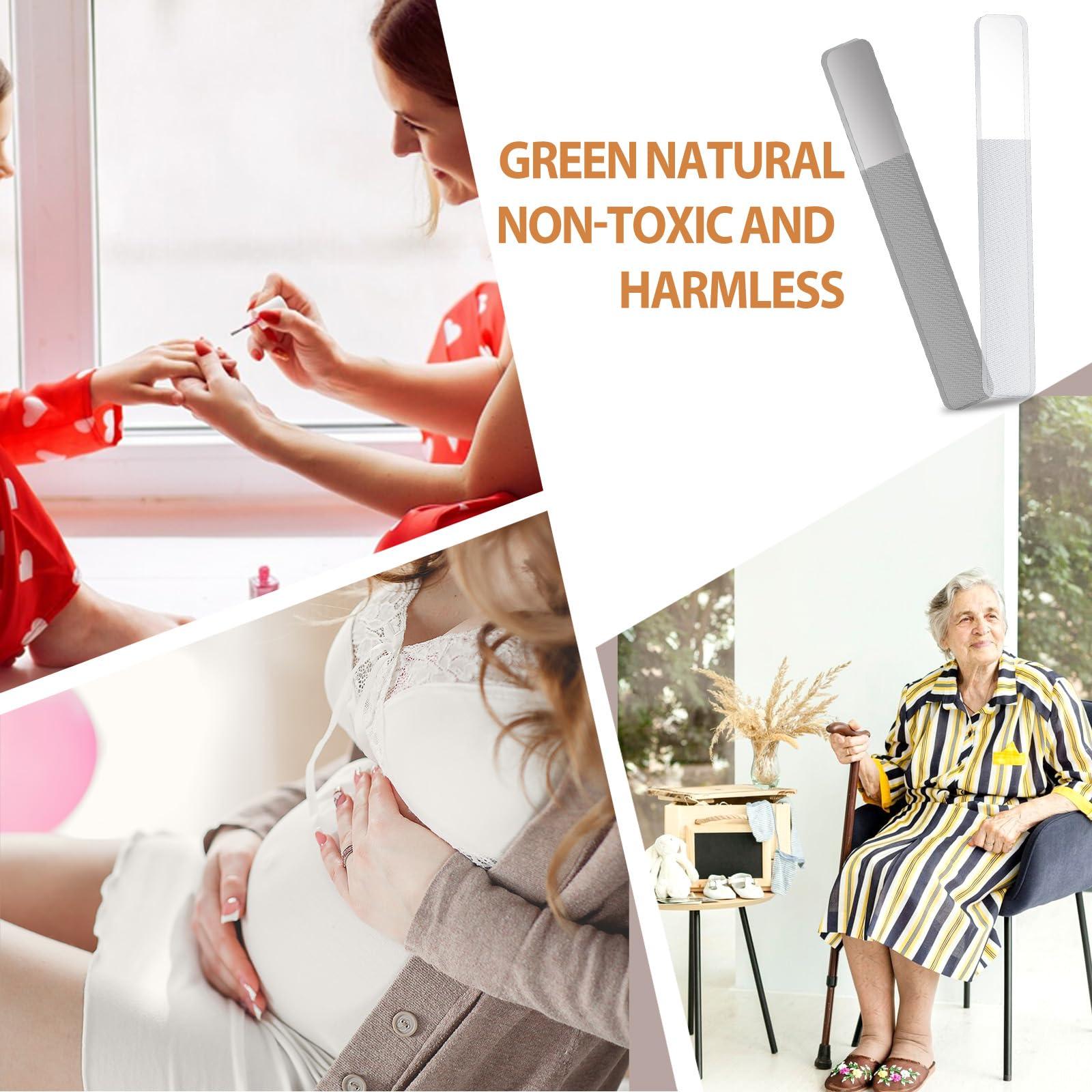 Xthrotsenk 6 Pack Nano Shiner Files Glass Nail Buffer Glass Nail File for Natural Nails, Nano Crystal Polishing Nail Files, Glass Nail File Buffing with Case, Professional Manicure Tools for Home Salon