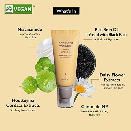 HARUHARU Haruharu Wonder Black Rice Moisture Airyfit Daily Sunscreen 1.69fl.oz (Pack of 2)