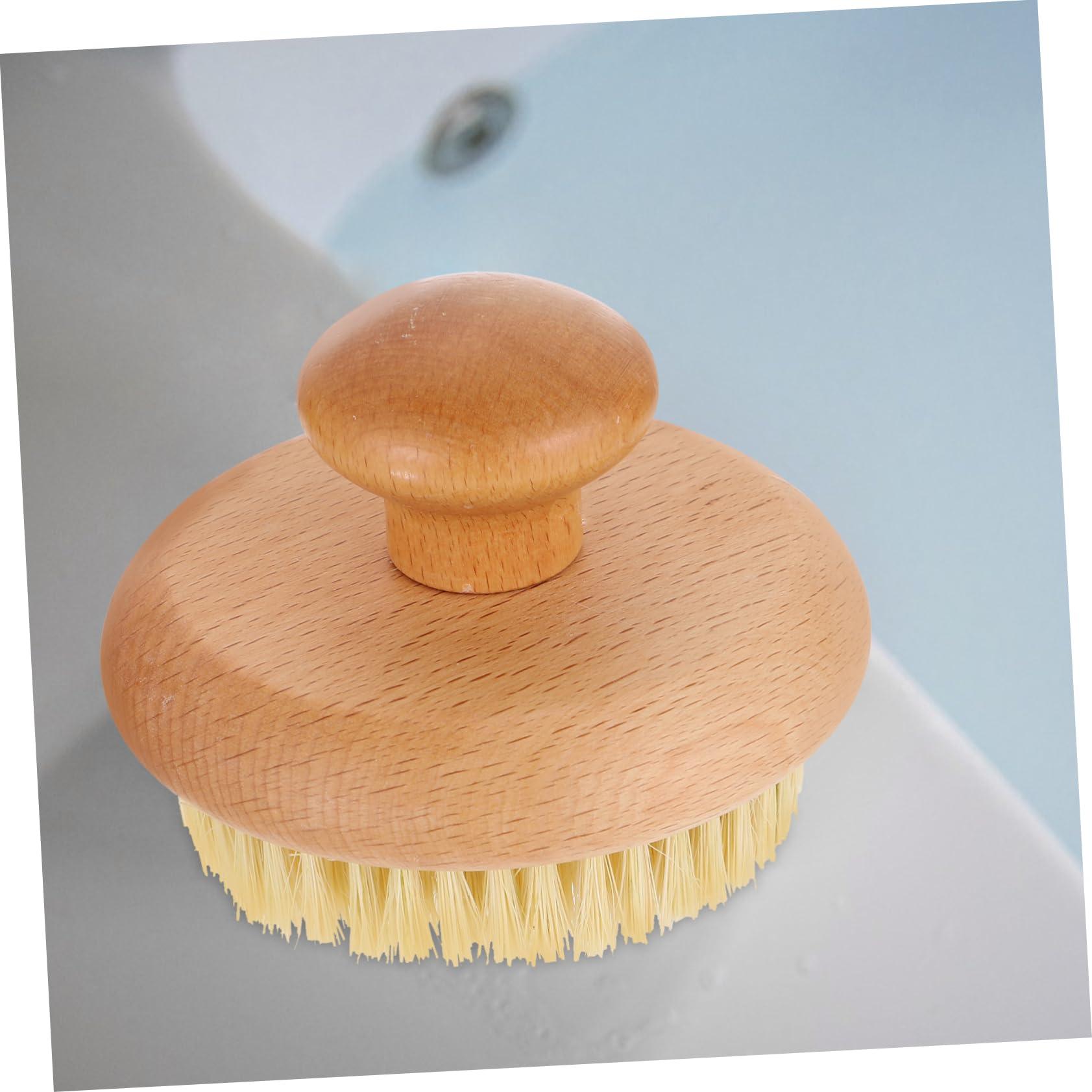 minkissy minkissy Exfoliating Body Brush Round Body Scrubber Soft Bristles for Daily Dry Brushing and Bath Time