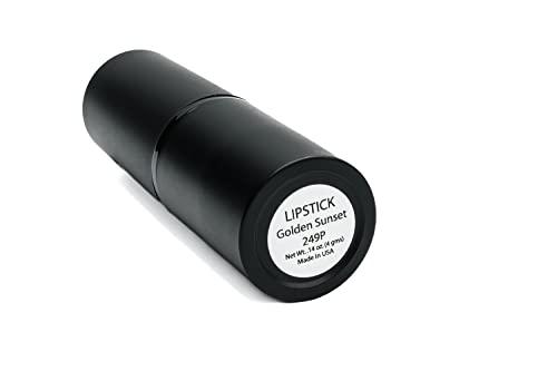 Pure Ziva Pure Zivaª Golden Sunset Shimmering Coral Red Orange Lipstick Color Moisturizing Paraben Free, No Animal Testing & Cruelty Free Lip Makeup Color