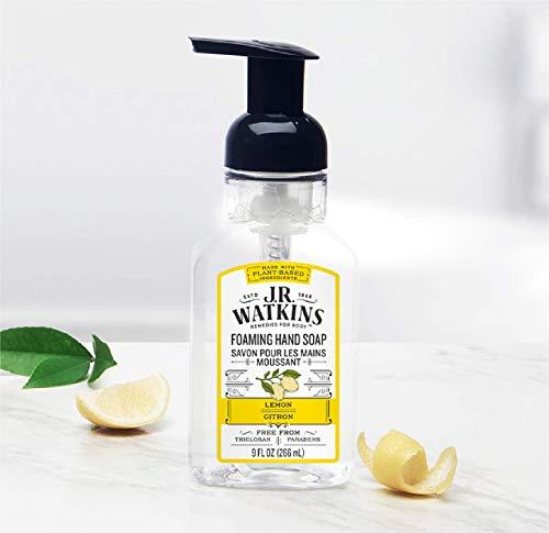 J.R. Watkins J.R. Watkins Foaming Hand Soap For Bathroom or Kitchen, Scented, USA Made And Cruelty Free, 9 Fl Oz, Lemon, 3 Pack
