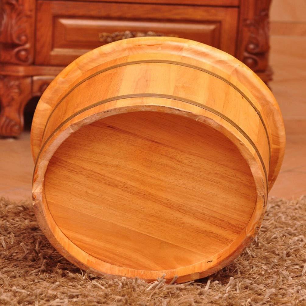 NUBAOzy Foot Tub Wooden Foot Basin Relax Pedicure Foot Bath,Foot and Leg Spa for adults,Large Foot Bath Spa Tub,Foot Massage Spa for Home,Sauna Wooden Bucket foot Bath Wooden Bucket Foot Spa Household Wash Ba