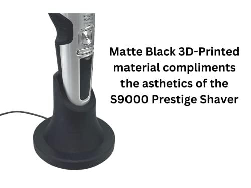 HOYT DESIGN HOYT DESIGN, Charger Stand, Compatible with Philips Norelco S9000 Prestige SP98xx, Base, Cradle, Matte Black (Shaver and Power Cord NOT Included)