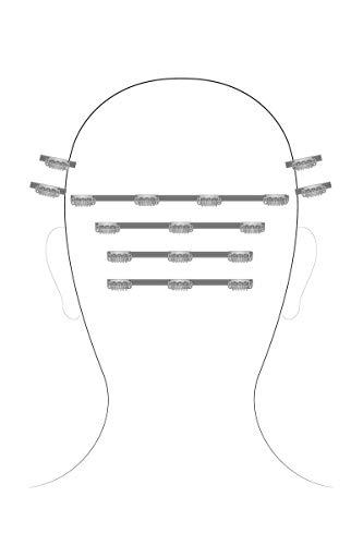 easiHair 16" EasiXtend Professional Extensions Color 8 Cocoa - Easihair Hairpieces Human Hair 8 Pieces Clip In Heat Friendly Womens Long Natural Blend No Tangling Bundle MaxWigs Hairloss Booklet