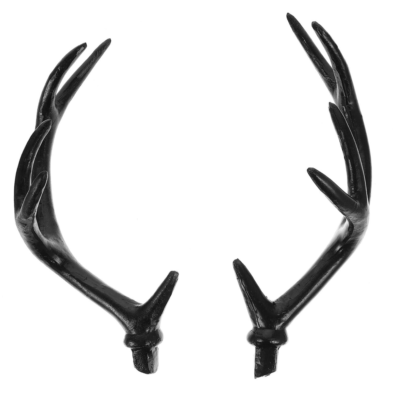 SEWACC SEWACC 1 Pair Plastic Deer Antlers Branch Artificial Deer Antlers Headband Fake Reindeer Antlers Headdress Deer Hair Hoop Costume Halloween Cosplay Prop