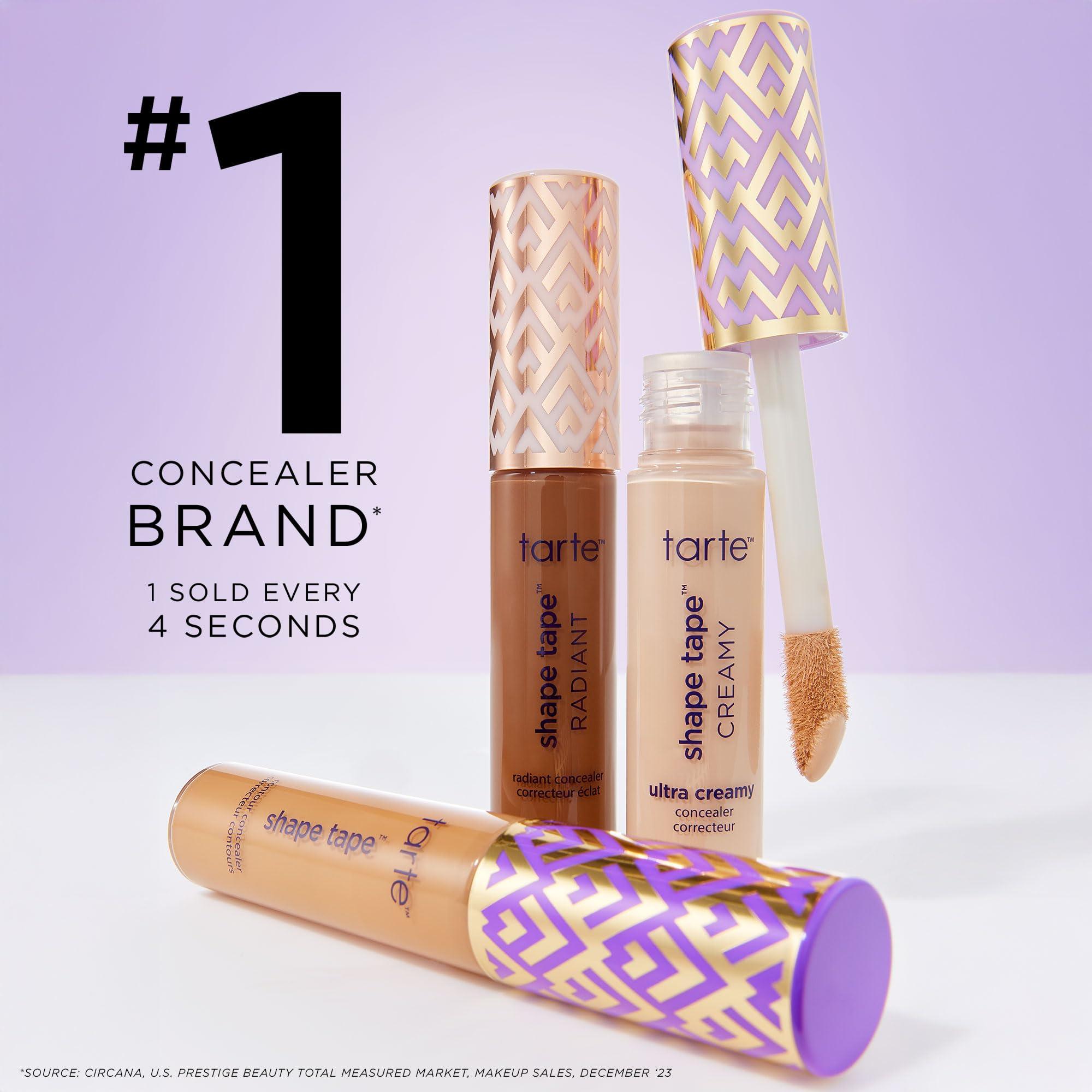 tarte tarte shape tape radiant medium coverage concealer - 27B light-medium beige (light to medium skin with cool, pink undertones) - full size
