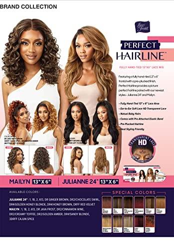 Outre Outre HD Lace Front Wig Perfect Hairline Fully Hand-Tied 13X6 Lace Wig Julianne 24" (613)