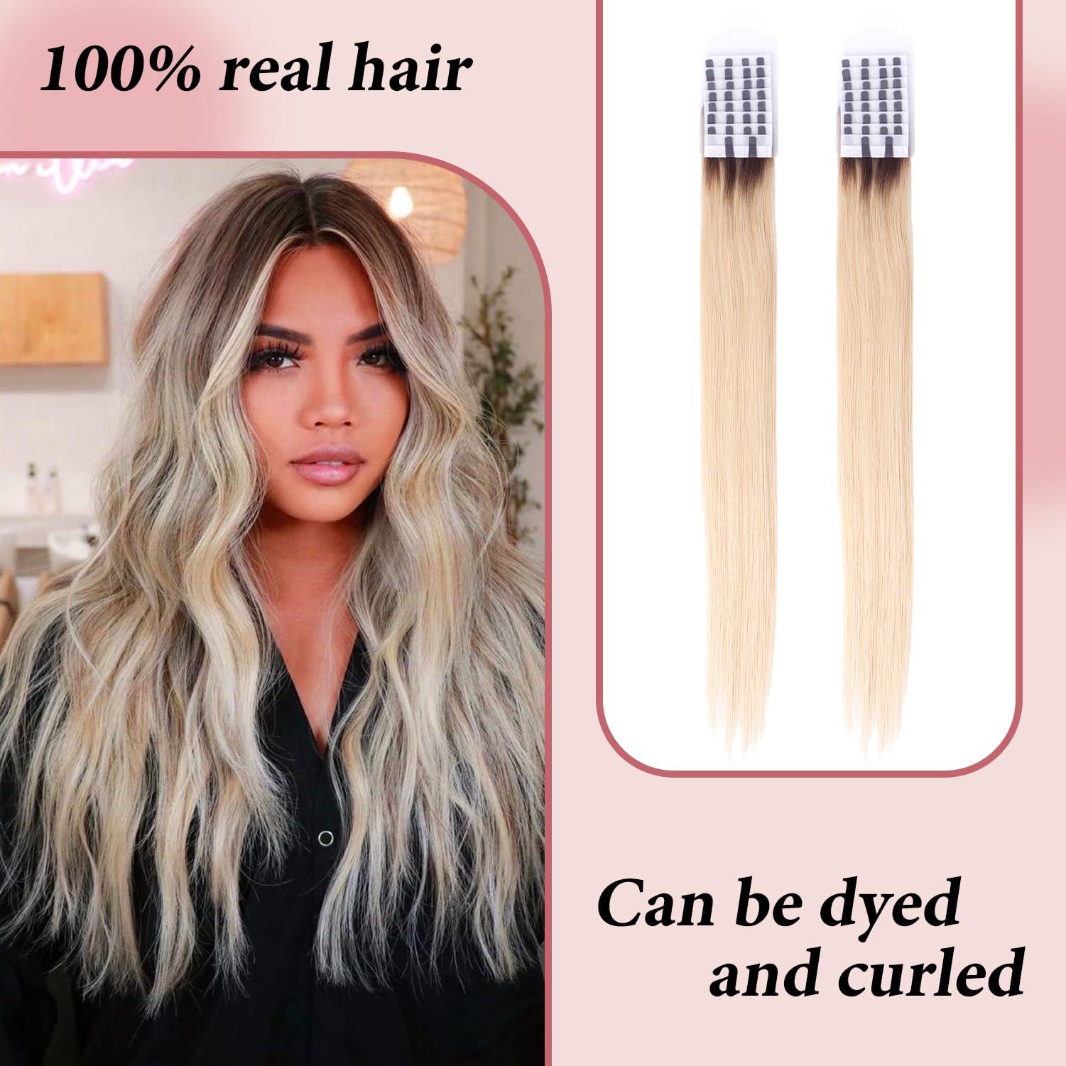 Prosa V light hair extension, human hair V light specific wig extensionsreal human hair for v light hair extensions machine sit, 30g/pack, 18 20 22. (#T4/60, 20)