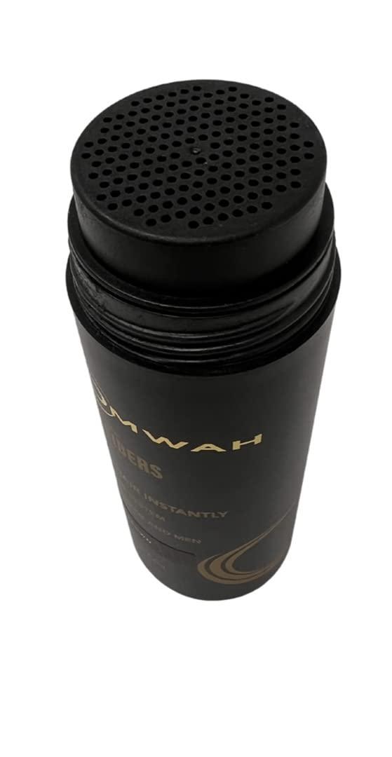 OMWAH OMWAH Natural Hair Fibers for Thinning Hair - 2-in-1 Kit 27.5g Bottle - Natural Undetectable Thick Hair Fibers & Spray Applicator Pump Nozzle, Conceals Hair Loss (Dark Brown)