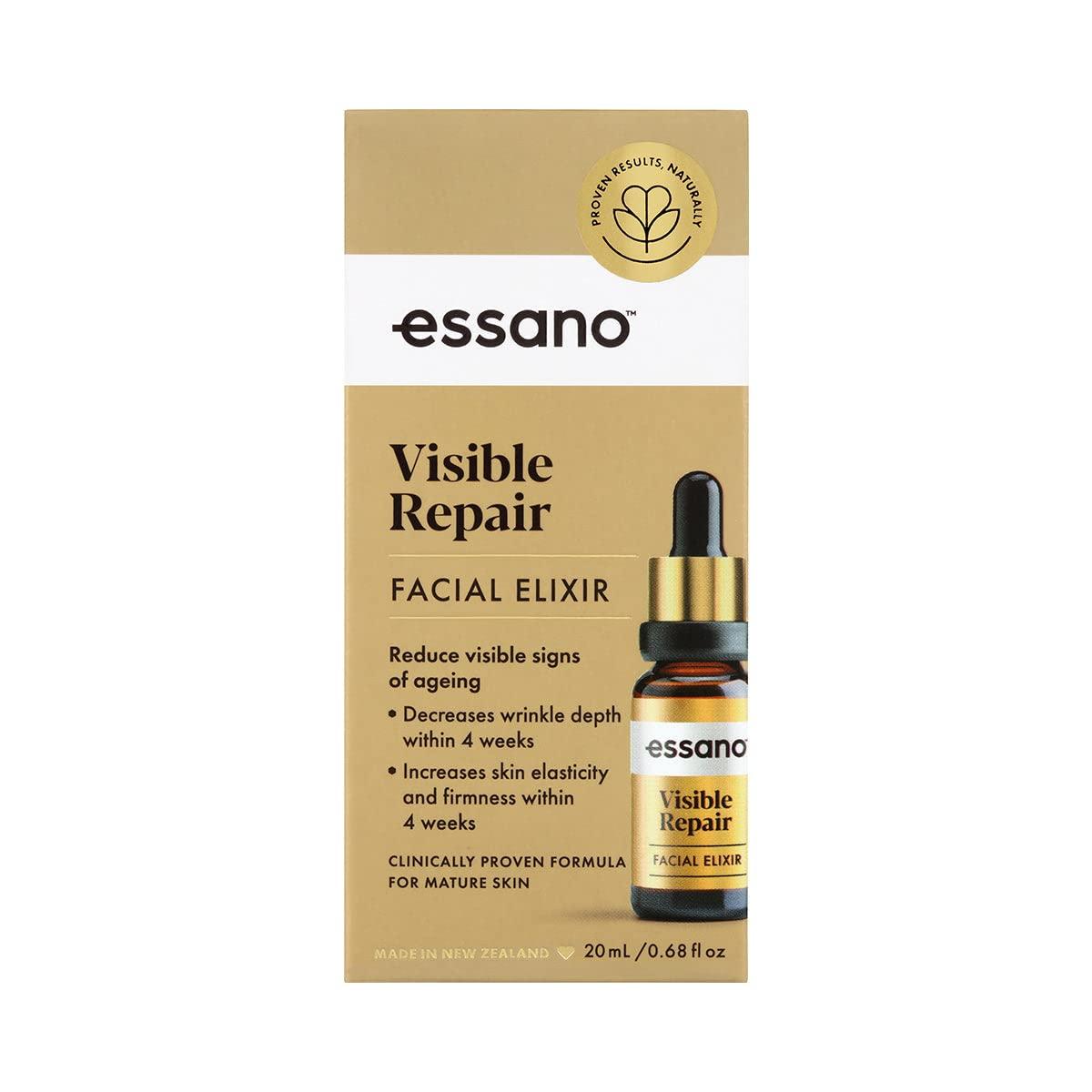 Essano Essano Visible Repair Elixir Face Serum, Face Oil Vitamin C Serum, Supports Anti Aging, Appearance of Fine Lines, Wrinkles, Cruelty Free, 20ml