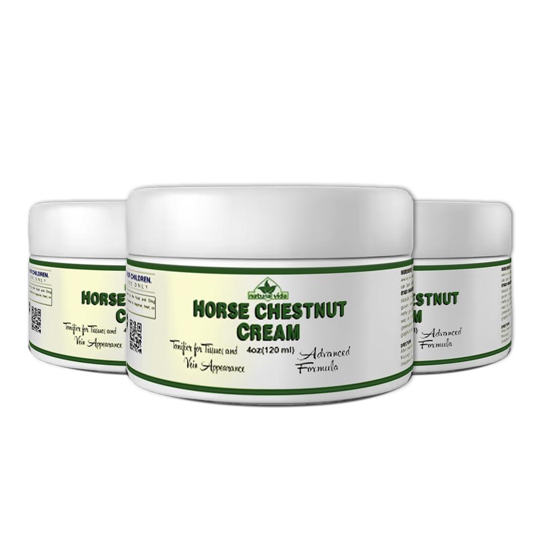 Natural Vida Natural Vida Horse Chestnut Cream 4oz Varicose Veins Relief Castano de Indias