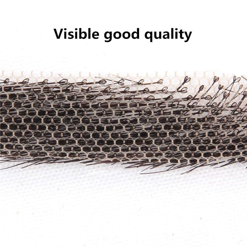 CliCling 100% Human Hair False Brows for Men and Women Re-Usable Lace Base Fake Eyebrows Black Color (MM-A2)