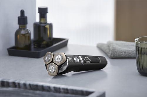 Philips Norelco Philips Norelco Shaver Series 9000 Prestige, Wet and Dry Electric Shaver, Lift & Cut Shaving System, SenseIQ Technology, Precision Trimmer, Cleaning Pod, Premium Pouch, Black Matte, Model SP9840/90