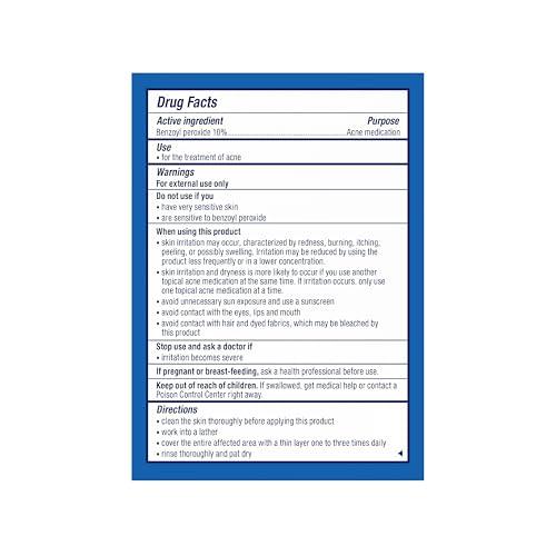 PanOxyl PanOxyl Acne Treatment Bar with 10% Benzoyl Peroxide, Maximum Strength Bar Soap for Face, Chest and Back, Benzoyl Peroxide Soap Body Wash, Vegan, For Acne Prone Skin, 4 oz