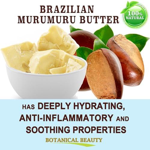 Botanical Beauty Botanical Beauty MURUMURU BUTTER Astrocaryum murumuru 100% Pure Natural, Unrefined, RAW, Virgin. Natural Skin Moisturizer Vegan for Face, Skin, Body, Hair, Lips, Nails, Lotions, Cream 8.46 oz 240 gr