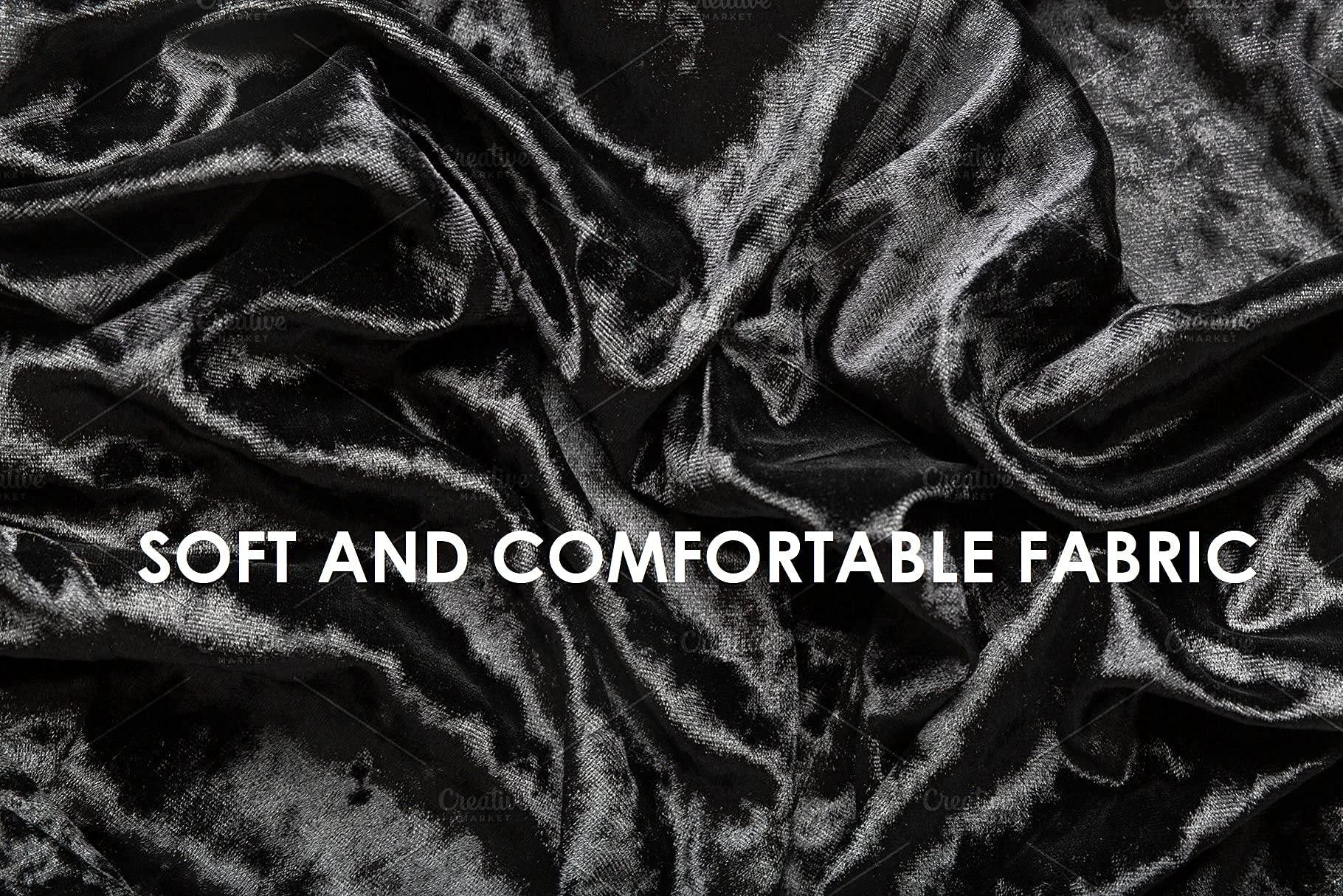 Fabz Beauty Fabz Beauty Silky Durag Velvet Black, Luxury Velvet Durags for Men and Women, Headwraps, Bandana Perfect for Dreadlocks, 360 Waves, Curls