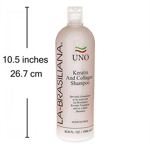 La-Brasiliana La-Brasiliana Uno Keratin and Collagen Shampoo, 33.8 fl.oz.