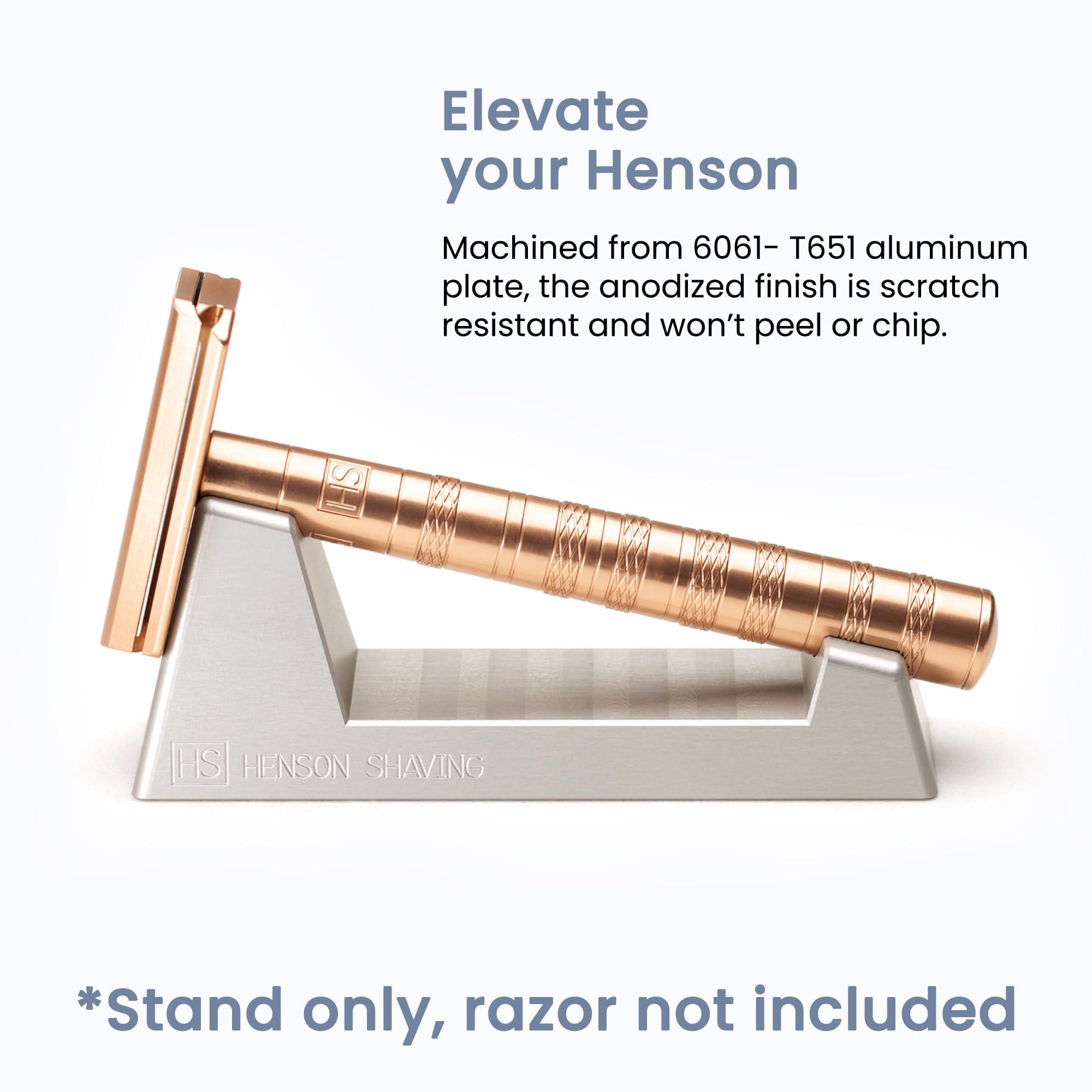 Henson Shaving The Henson Razor Stand - Lightweight and Highly Durable Safety Razor Stand for Men and Women - Aluminum Razor Holder Designed for Henson AL13, Henson AL13-M, Henson Ti22
