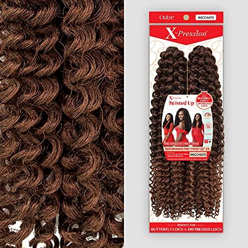 XPRESSION XPRESSION Outre Crochet Braids X-Pression Twisted Up Water Wave Fro Twist 22 2X (3-pack, 2T1B30)