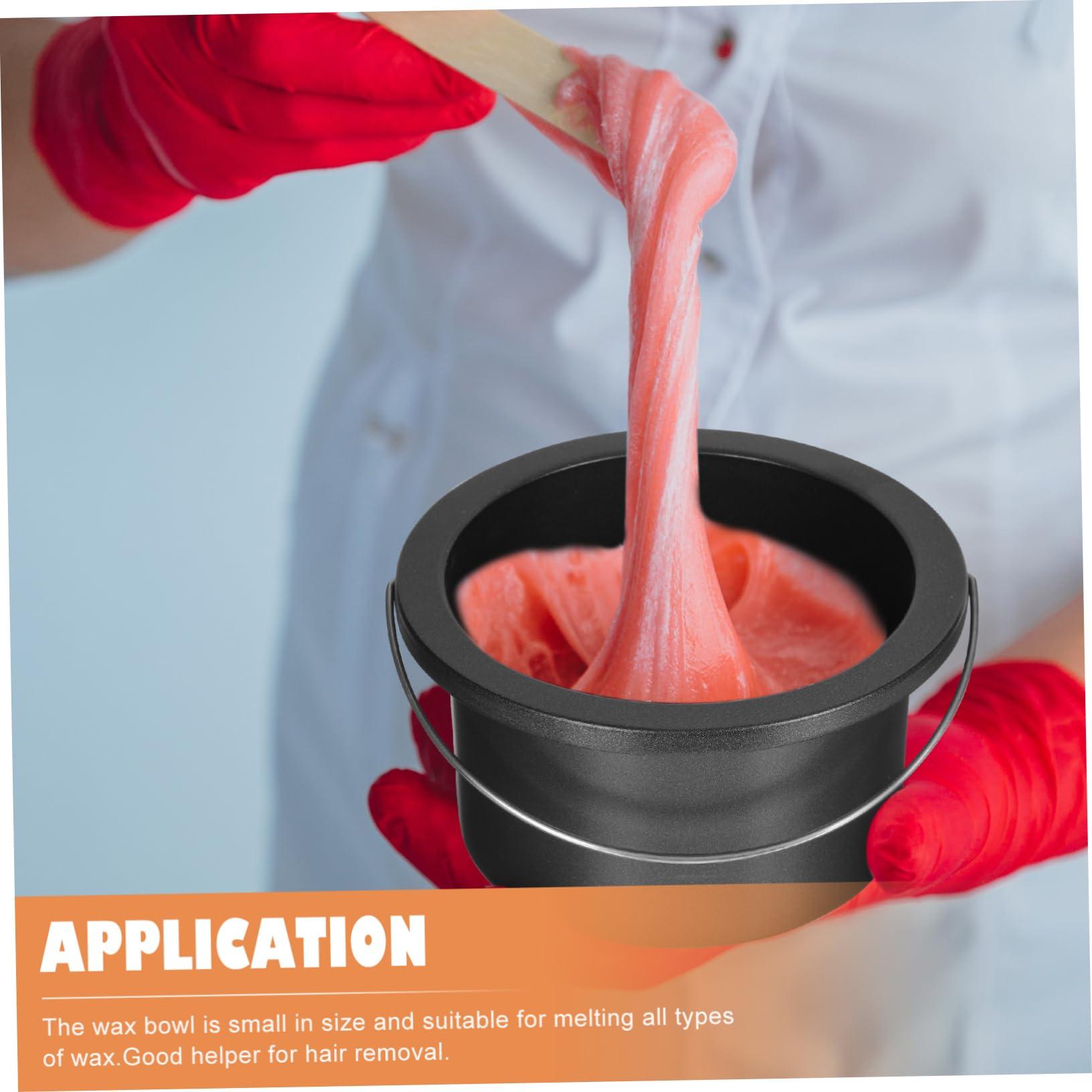 minkissy minkissy Hair Removal Wax Melting Container Wax Heater for Soft Wax Melting Pot Wax Warmer Wax Heater Accessory Simple Wax Melting Bowl Random