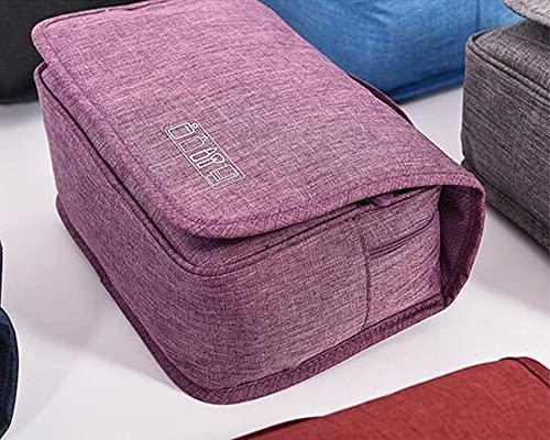 Qinntono Premium Hanging Travel Toiletry Bag for Women and Men, Hygiene Bag, Travel Toiletry Bag Dopp Kit , Men Shaving Bag, Water-resistant Cosmetic Makeup Travel Organizer for Men & Women with Sturdy Hook