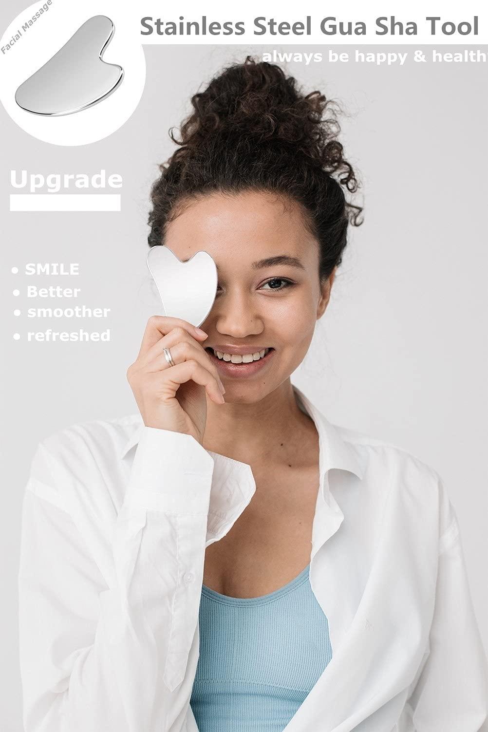 SQULIGT Stainless Steel Gua Sha Facial Tool