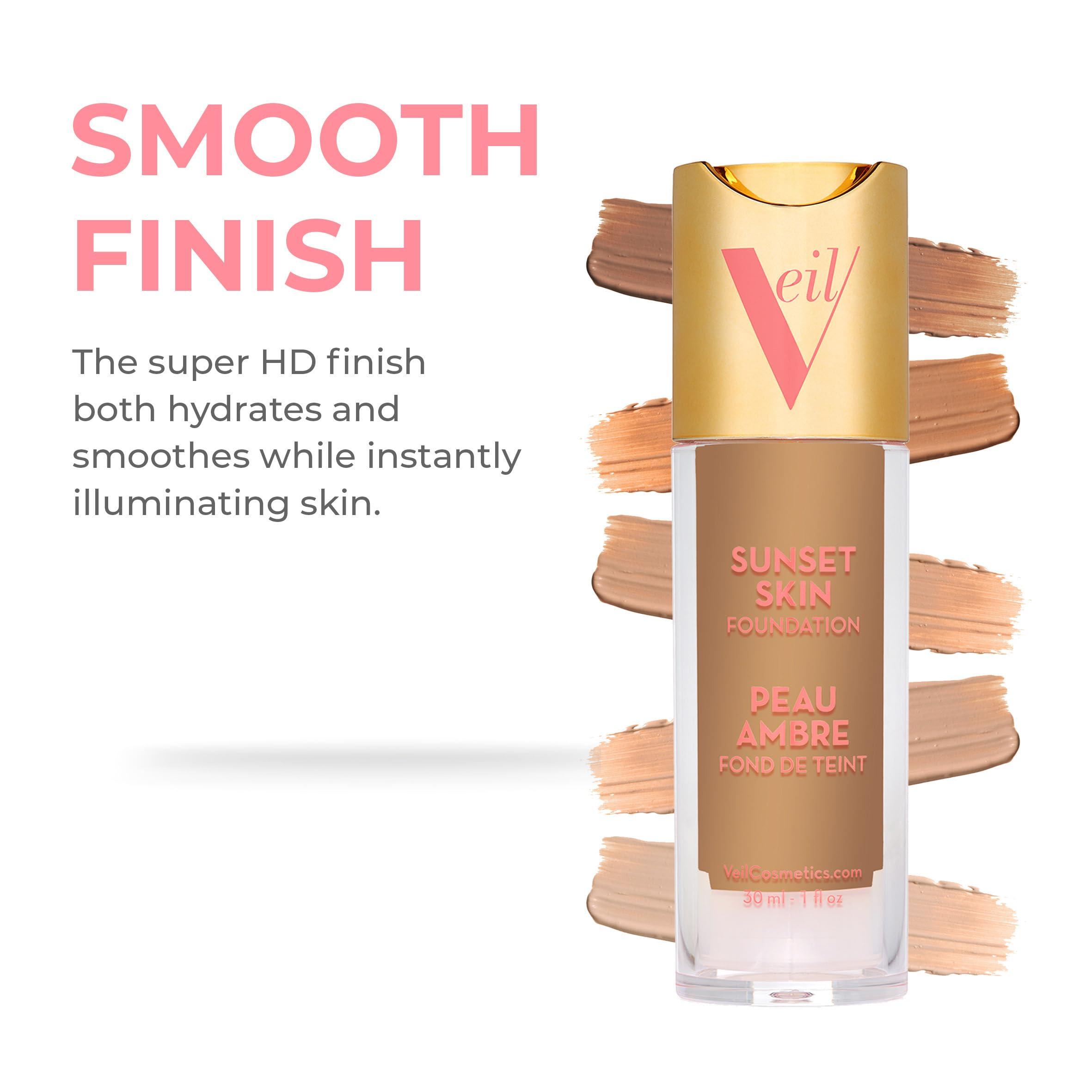 Veil Cosmetics Veil Cosmetics Complexion Fix Liquid Foundation  Buildable Coverage  Water-Resistant, Hypoallergenic, Oil-Free, Cruelty-Free & Vegan  Lightweight & Brightening  Long Lasting (3G Medium Gold)
