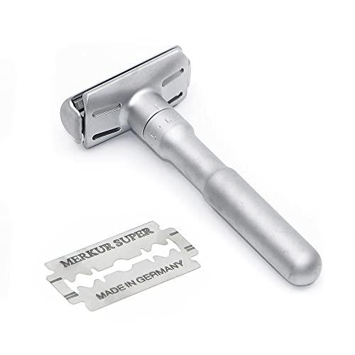 MERKUR Merkur Razor Adjustable Futur Brushed Chrome Safety Razor, MK-700002 , 1 Count (Pack of 1)