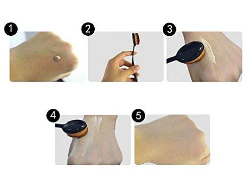 WOIWO WOIWO Super Soft Oval Makeup Brush,Foundation Brushes Contour Powder Blush Concealer Eyeliner MakeUp Brush Cosmetics Tool