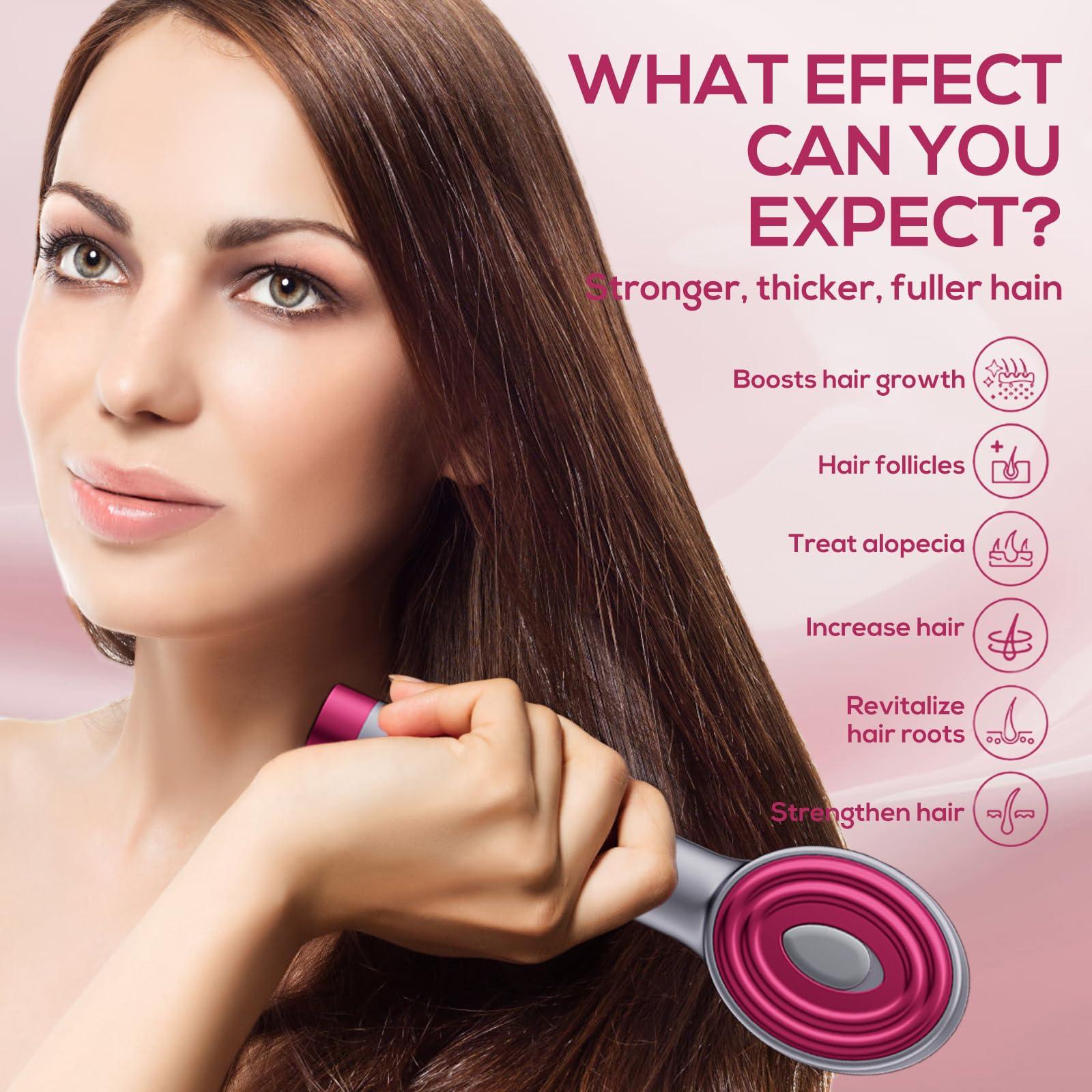 Kadielona Laser Hair Growth Comb, Laser Comb Laser Hair Growth Device Electric Scalp Massager for Hair Growth,Stimulates Hair Growth Comb Brush Thinning Hair Treatment Laser Therapy Comb