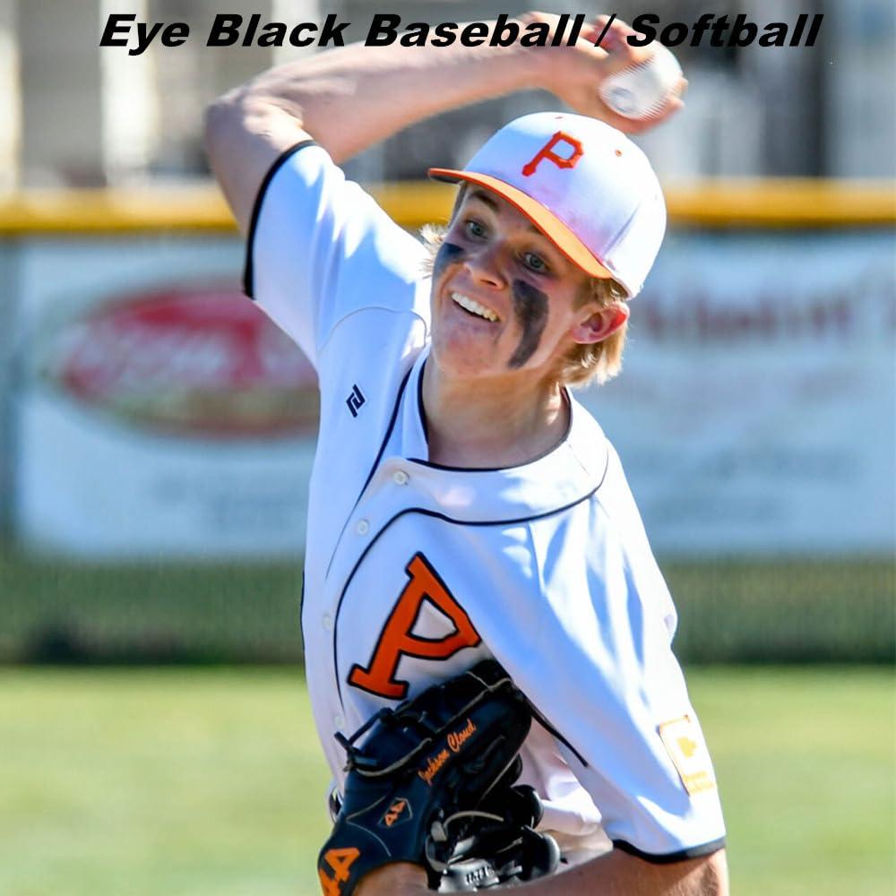 Mysense Mysense Black and White Face Body Paint Stick, Eye Black Stick for Sports Baseball Softball Football, Blendable Cream Facepaint for Halloween Costume Clown Skull Skeleton Cosplay Makeup